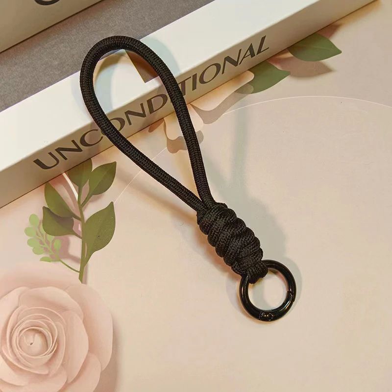 Colorful Braided Rope Strap Lanyard Keychain for Phone Case and Bags