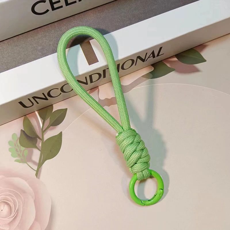 Colorful Braided Rope Strap Lanyard Keychain for Phone Case and Bags