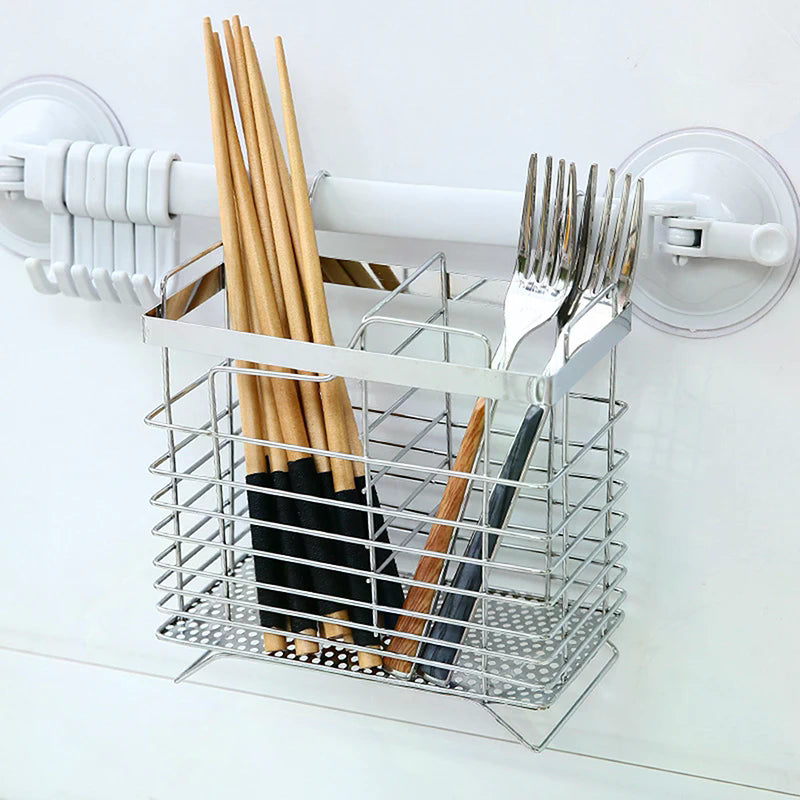 Stainless Steel Kitchen Cutlery Holder Drainer for Chopsticks, Spoons, and Forks - Organize Your Storage