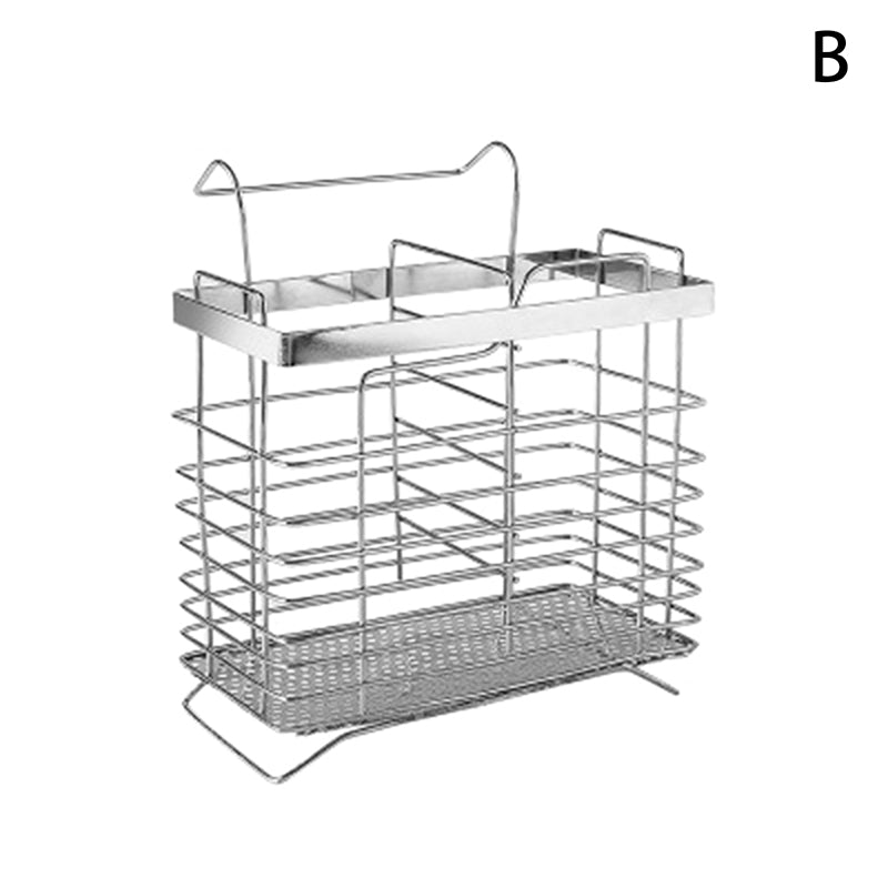 Stainless Steel Kitchen Cutlery Holder Drainer for Chopsticks, Spoons, and Forks - Organize Your Storage