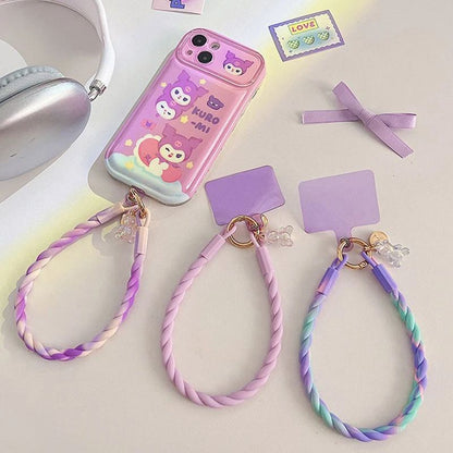 Cute Luminous Bear Phone Strap Long Lanyard Silicone Pendant