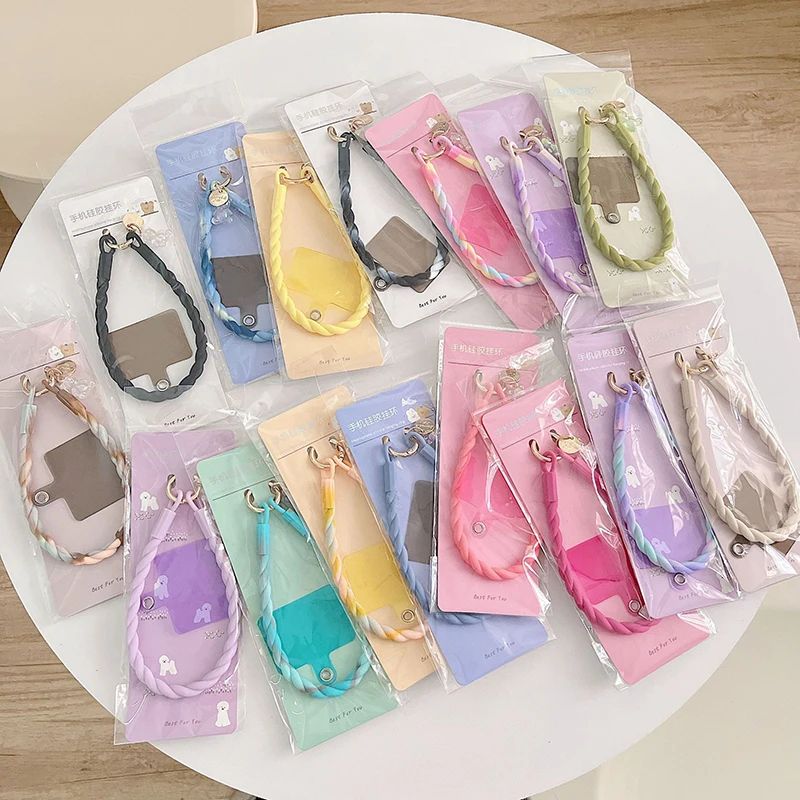 Cute Luminous Bear Phone Strap Long Lanyard Silicone Pendant