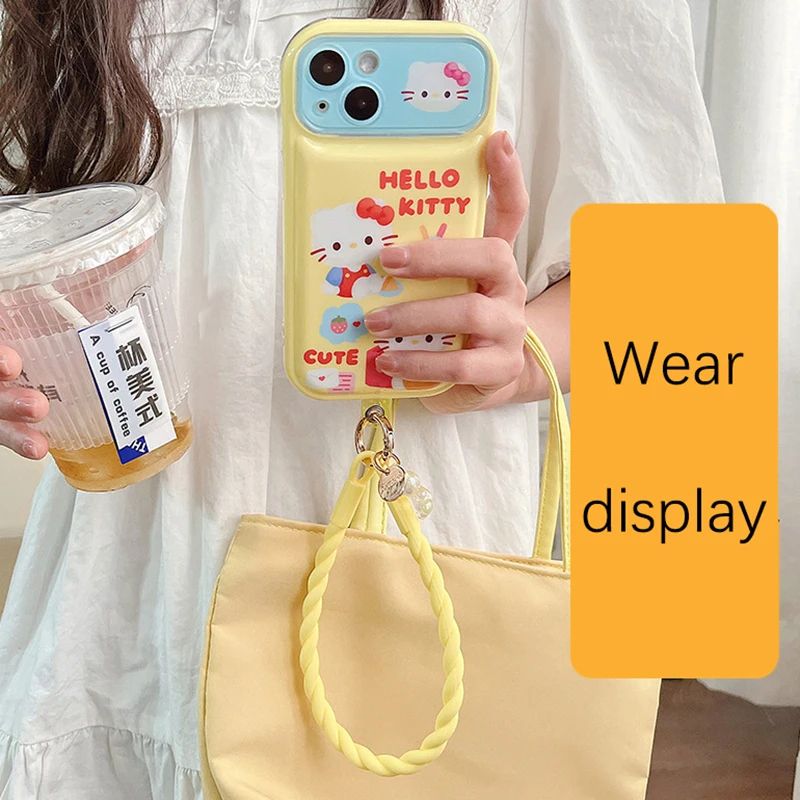 Cute Luminous Bear Phone Strap Long Lanyard Silicone Pendant