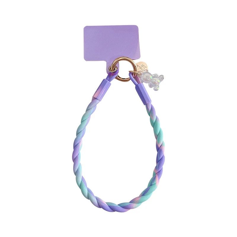 Cute Luminous Bear Phone Strap Long Lanyard Silicone Pendant