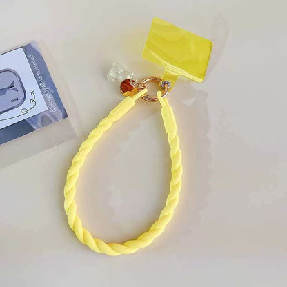 Cute Luminous Bear Phone Strap Long Lanyard Silicone Pendant
