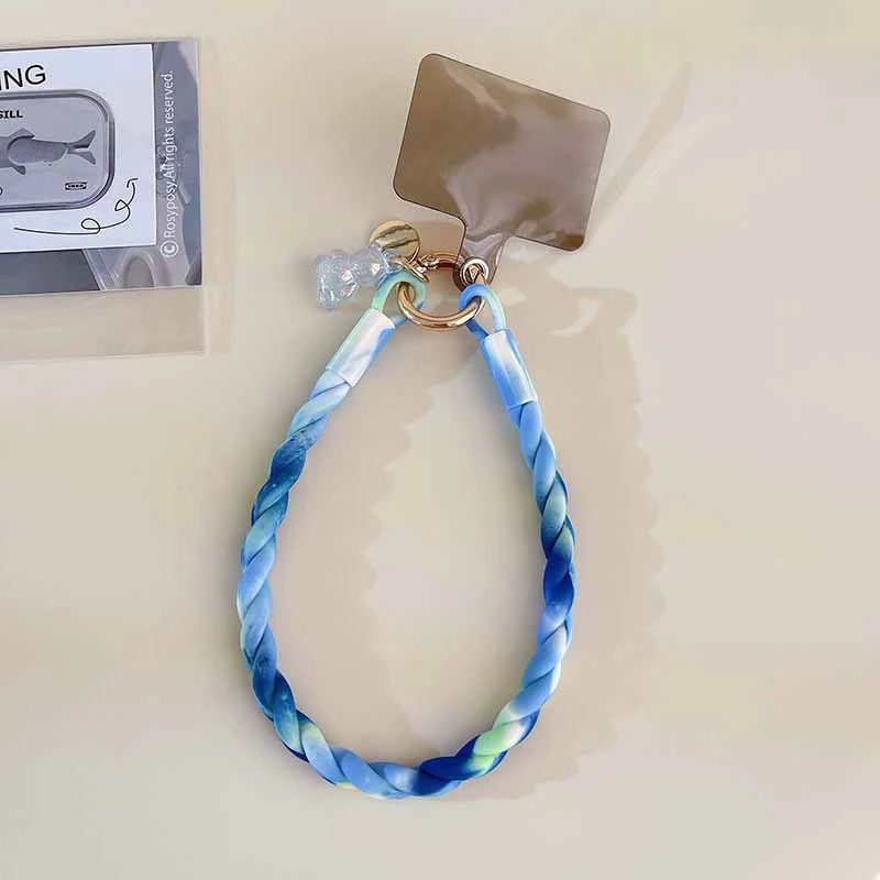 Cute Luminous Bear Phone Strap Long Lanyard Silicone Pendant