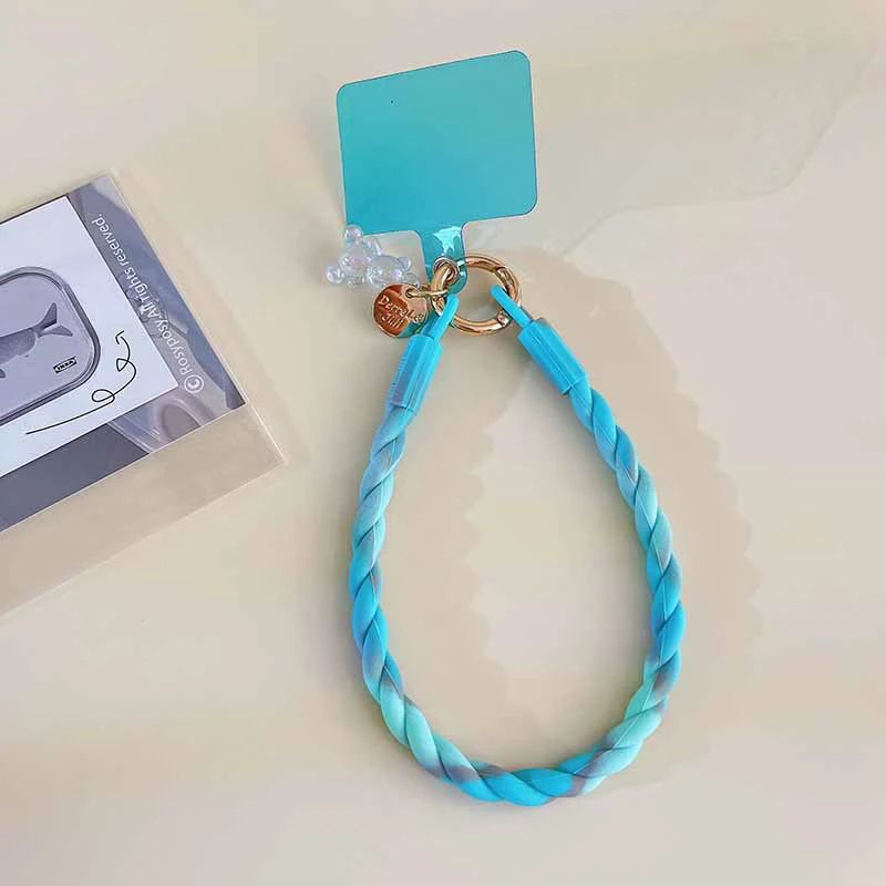 Cute Luminous Bear Phone Strap Long Lanyard Silicone Pendant