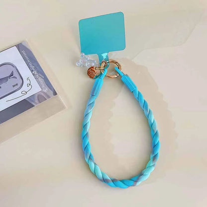 Cute Luminous Bear Phone Strap Long Lanyard Silicone Pendant