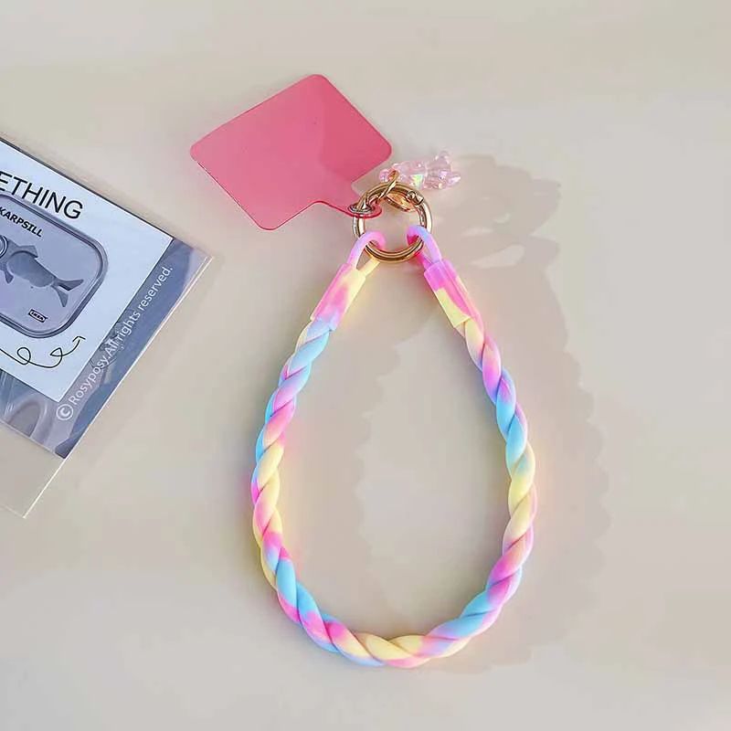 Cute Luminous Bear Phone Strap Long Lanyard Silicone Pendant