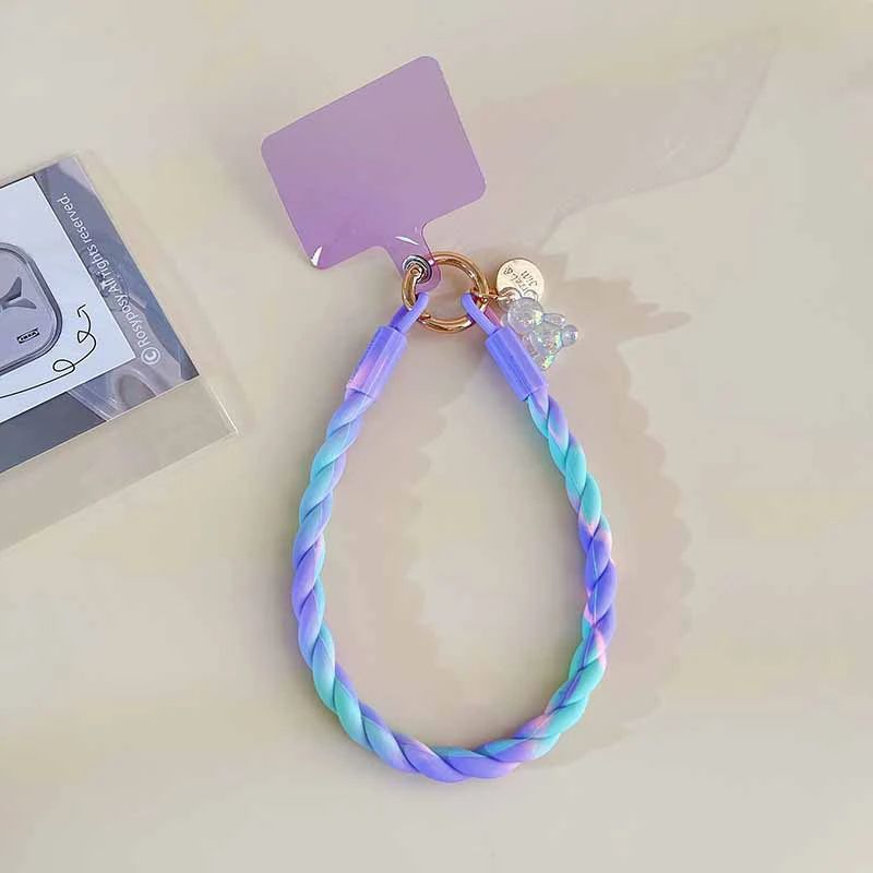 Cute Luminous Bear Phone Strap Long Lanyard Silicone Pendant