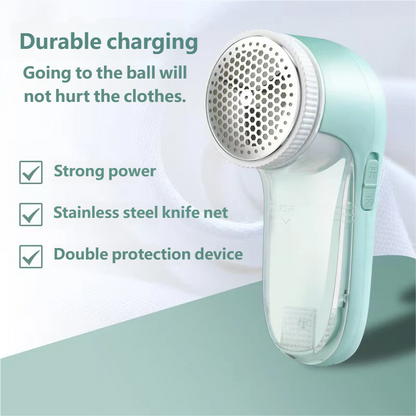 Portable Electric Fabric Lint Remover, Clothes Shaver, Professional Fuzz Trimmer with Brush Blade