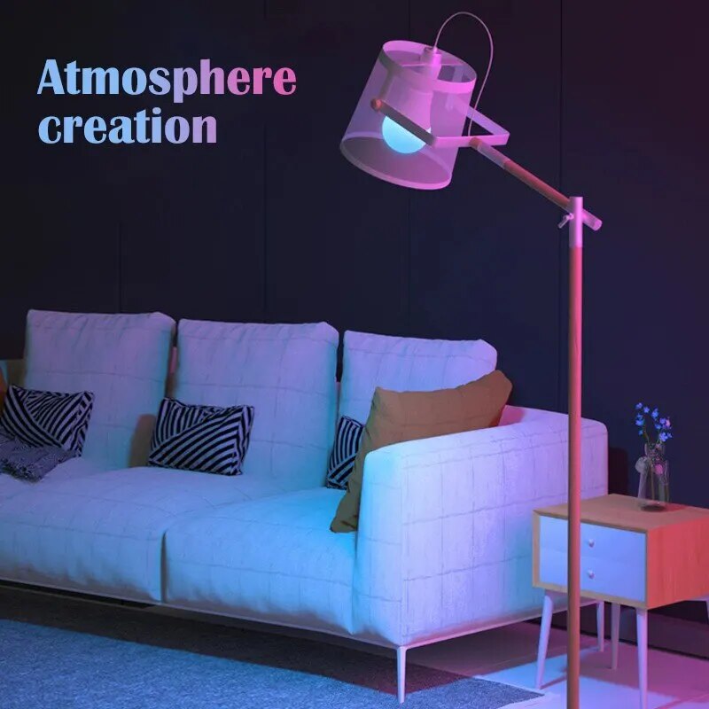 Smart RGB Bulb LED Multicolor Lamp Household Lighting Dimmable with Remote Control