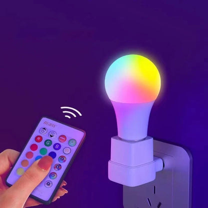 Smart RGB Bulb LED Multicolor Lamp Household Lighting Dimmable with Remote Control