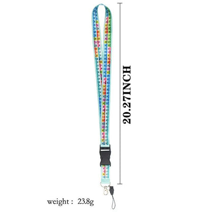Periodic Table Chemistry Lanyard Keychain Neck Strap Phone Rope