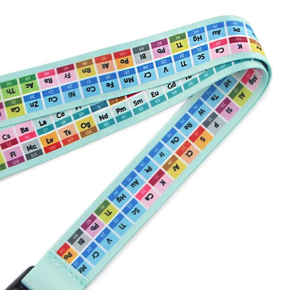 Periodic Table Chemistry Lanyard Keychain Neck Strap Phone Rope