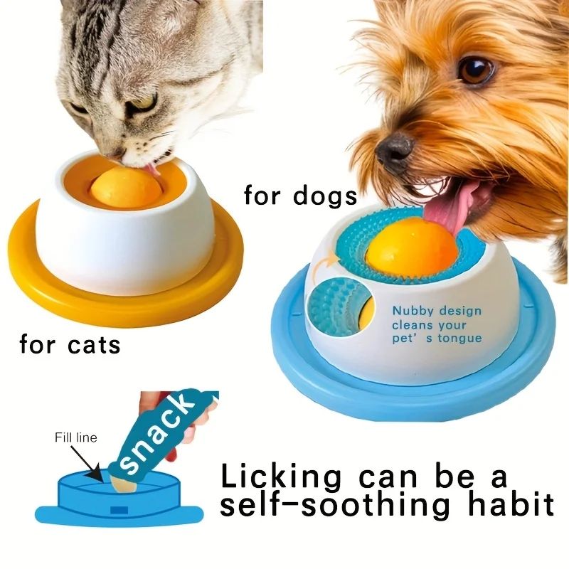 CalmBite Slow-Feed Pet Lick Mat – Yogurt Licking Plate for Dogs & Cats