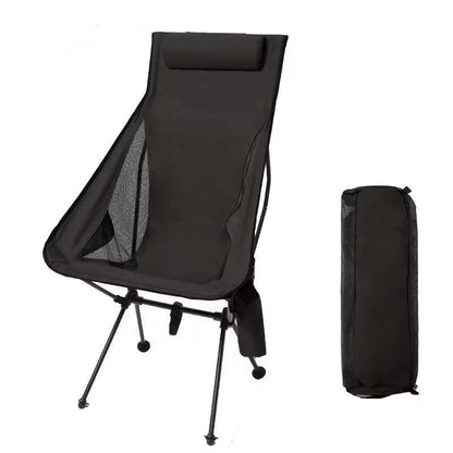 Westtune Portable Folding Camping Chair with Headrest Lightweight Outdoor Chair