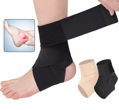 Slim Ankle Support Brace with Adjustable Pressure Straps