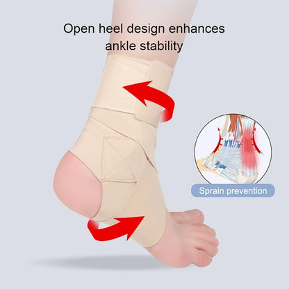 Slim Ankle Support Brace with Adjustable Pressure Straps