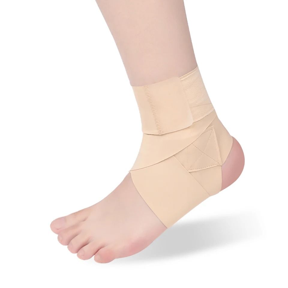 Slim Ankle Support Brace with Adjustable Pressure Straps