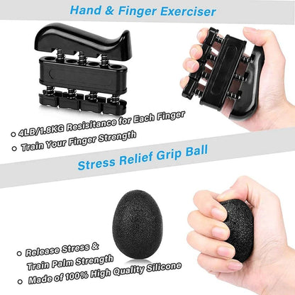 Grip Strength Trainer Kit for Hand Exercise Muscle Building and Injury Recovery Training