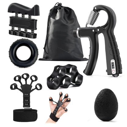 Grip Strength Trainer Kit for Hand Exercise Muscle Building and Injury Recovery Training