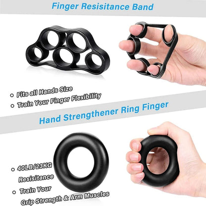Grip Strength Trainer Kit for Hand Exercise Muscle Building and Injury Recovery Training