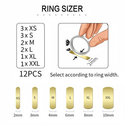 PrecisionFit Invisible Ring Size Adjustment Pads – Transparent Anti-Slip Ring Inserts