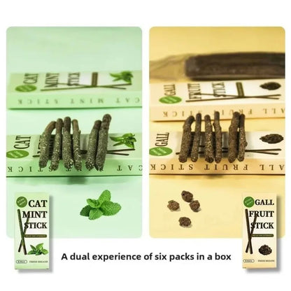 Natural Silvervine Cat Sticks for Teeth Cleaning Chewing and Play Stimulation