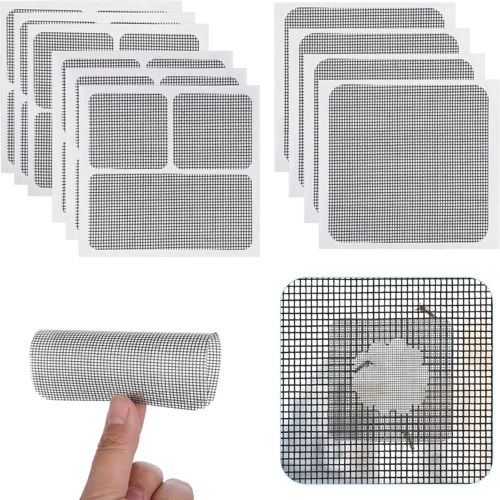 Window Screen Repair Tape Kit – Instant Mesh Patch for Torn Screens & Bug Protection