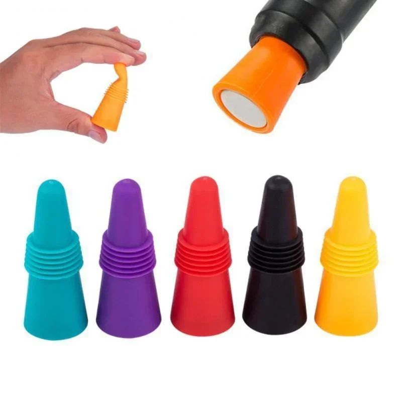 Premium Reusable Silicone Wine Bottle Stopper – Leak-Proof Wine & Champagne Seal