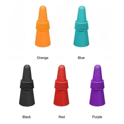Premium Reusable Silicone Wine Bottle Stopper – Leak-Proof Wine & Champagne Seal
