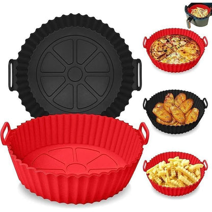 Reusable Silicone Air Fryer Basket Liner – Non-Stick, Food-Safe Pot Insert
