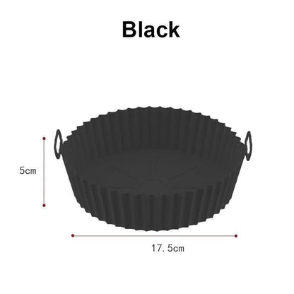 Reusable Silicone Air Fryer Basket Liner – Non-Stick, Food-Safe Pot Insert