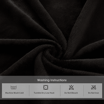 Men's Hooded Bathrobe, Soft Fluffy Robe, Long Quick Dry Sleepwear, Home Gown