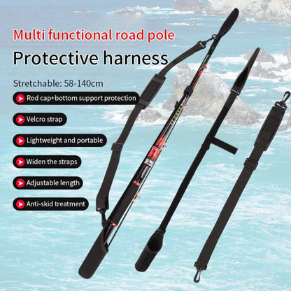 Adjustable Fishing Rod Storage Bag, Portable Fishing Rod Protector, Reel Fishing Accessories