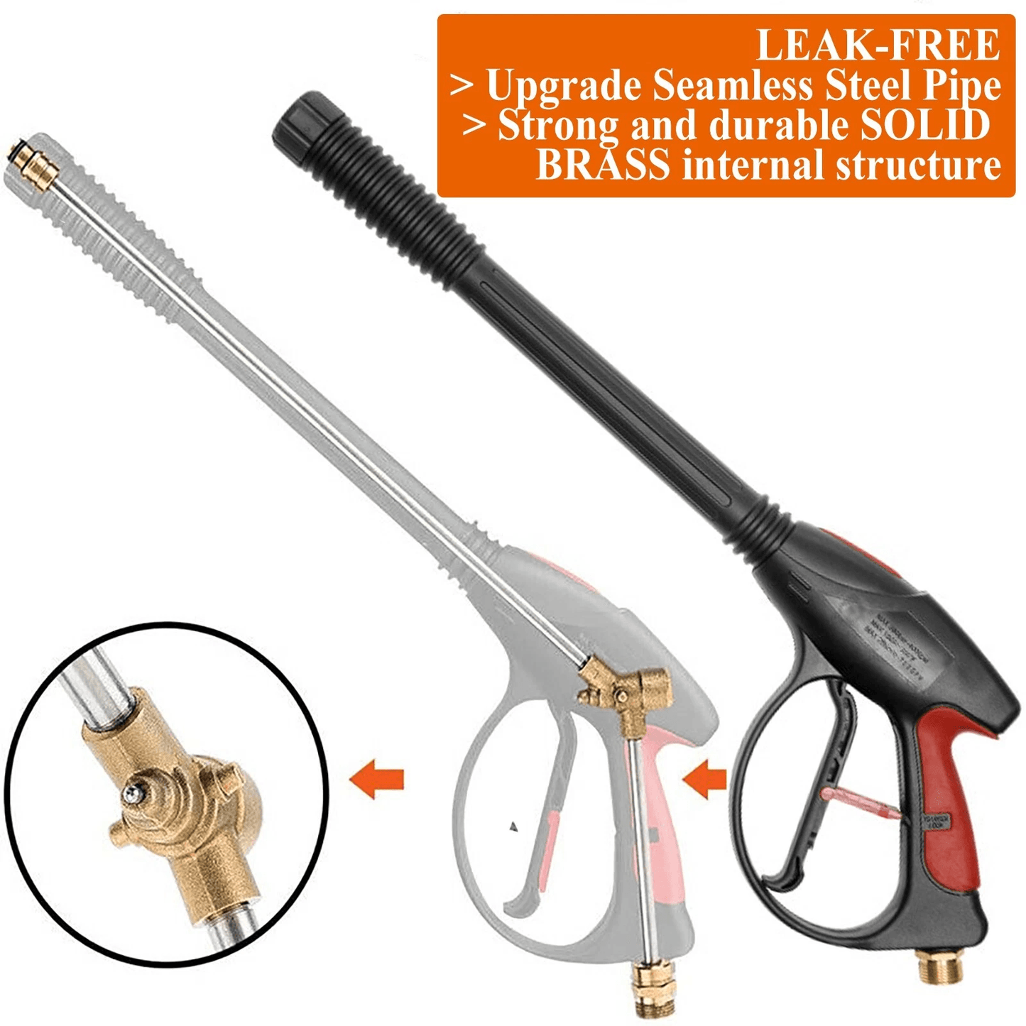 High Pressure Extension Power Washer Gun Kit