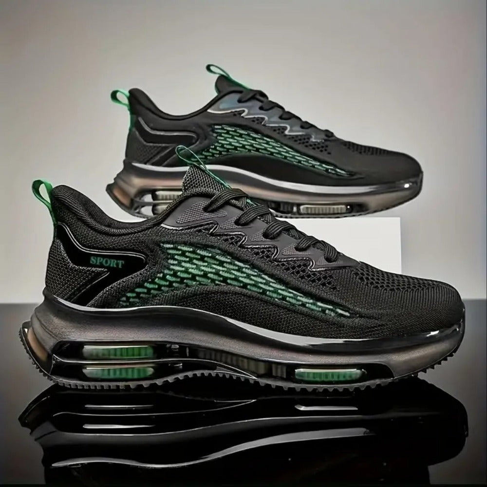 Men's Casual Red Platform Basketball Shoes, High Quality Sneakers, Trend Sport Walking Sneakers for Men