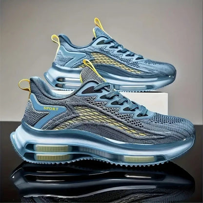 Men's Casual Red Platform Basketball Shoes, High Quality Sneakers, Trend Sport Walking Sneakers for Men