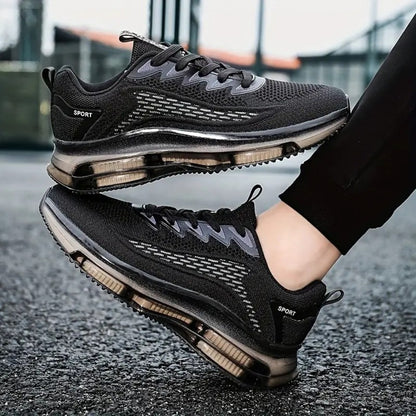 Men's Casual Red Platform Basketball Shoes, High Quality Sneakers, Trend Sport Walking Sneakers for Men