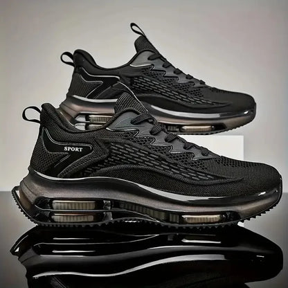 Men's Casual Red Platform Basketball Shoes, High Quality Sneakers, Trend Sport Walking Sneakers for Men