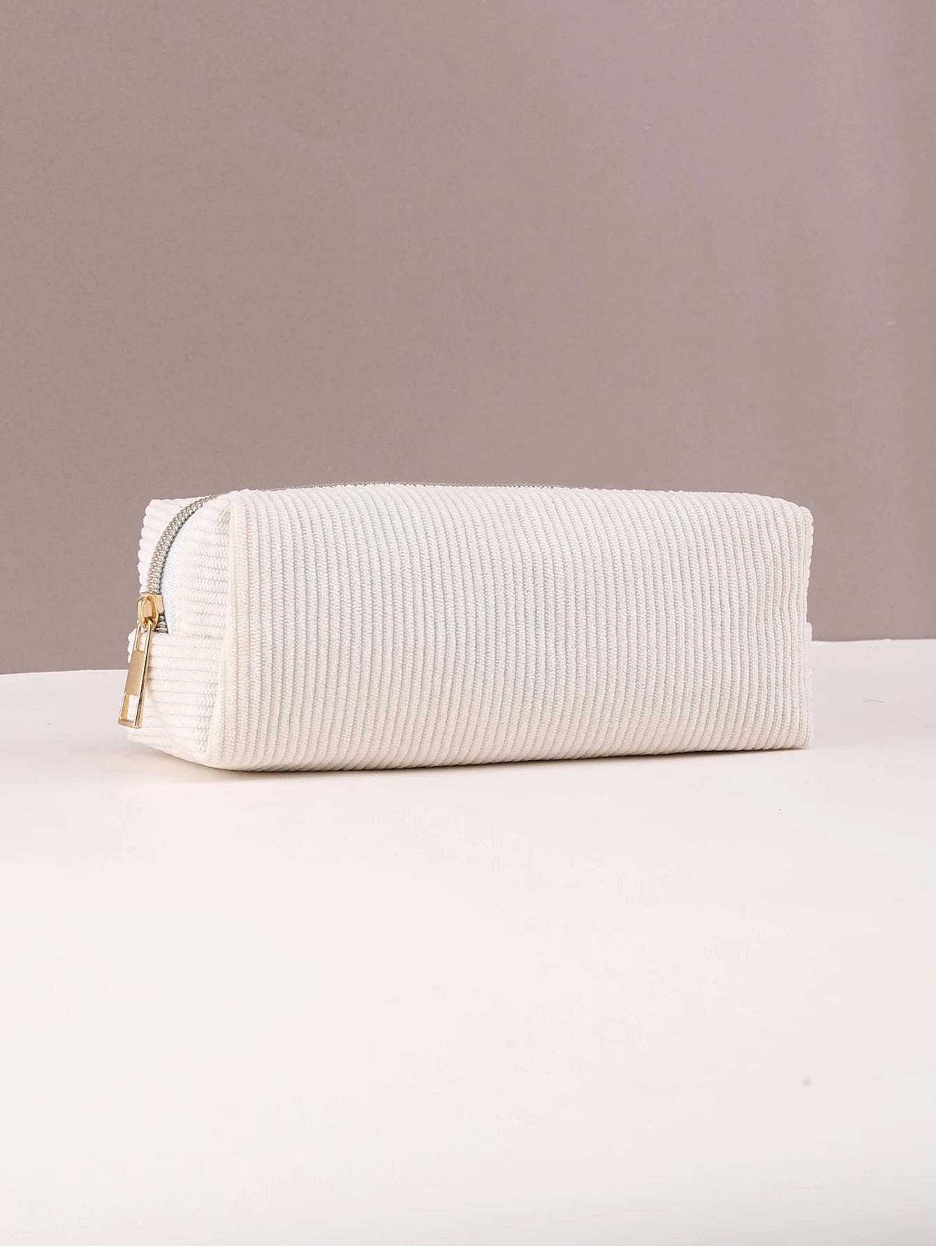 Large Capacity Pencil Case Solid Color Stationery Bag for School and Office