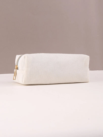 Large Capacity Pencil Case Solid Color Stationery Bag for School and Office