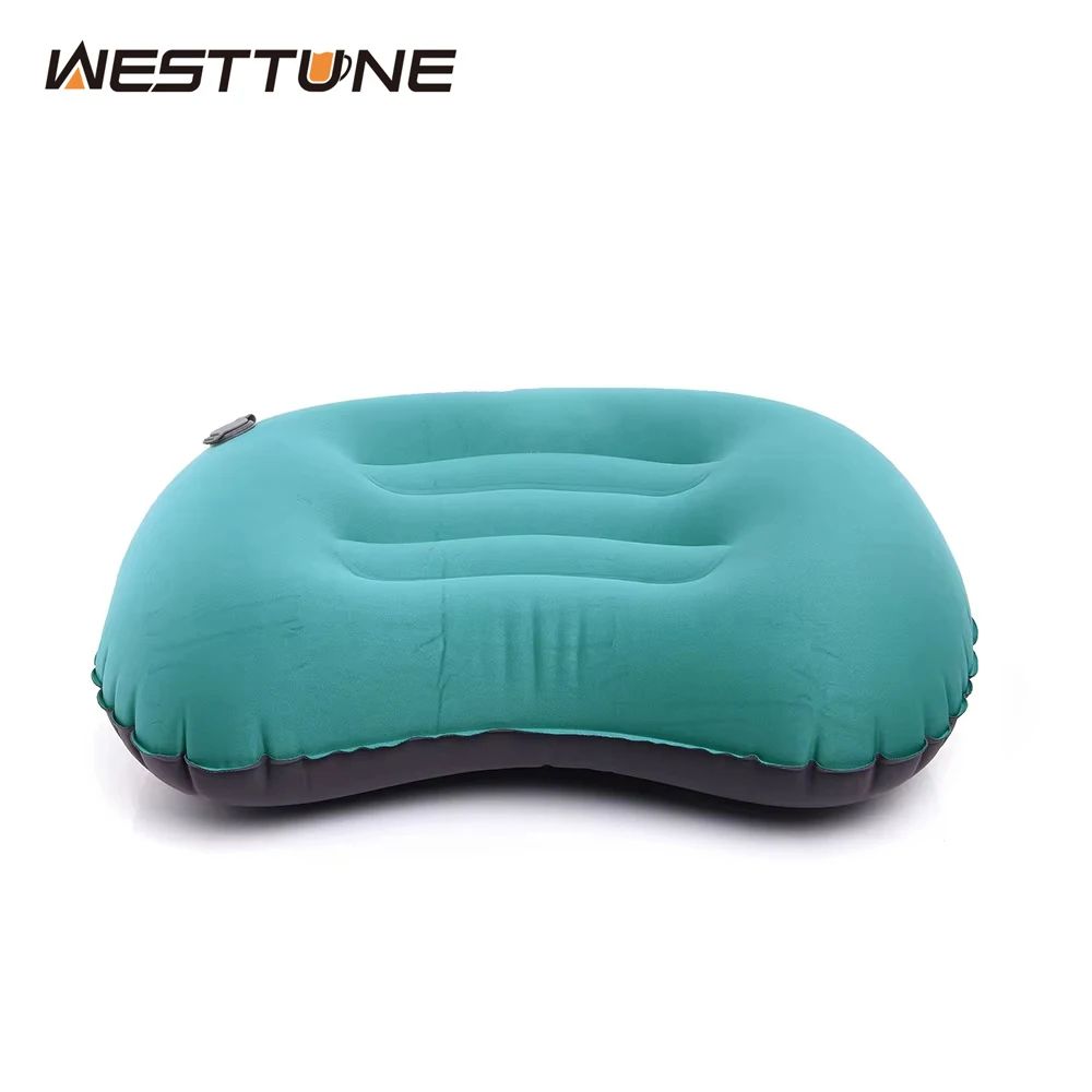Westtune Portable Inflatable Camping Pillow Ultralight Travel Neck and Lumbar Support