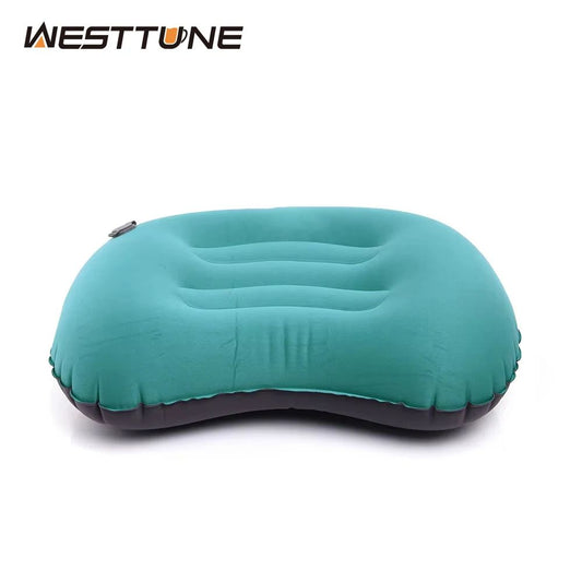 Westtune Portable Inflatable Camping Pillow Ultralight Travel Neck and Lumbar Support