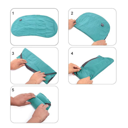 Westtune Portable Inflatable Camping Pillow Ultralight Travel Neck and Lumbar Support