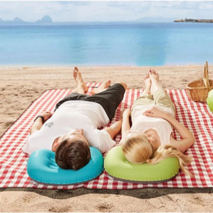 Westtune Portable Inflatable Camping Pillow Ultralight Travel Neck and Lumbar Support