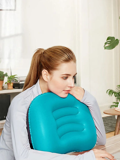 Westtune Portable Inflatable Camping Pillow Ultralight Travel Neck and Lumbar Support