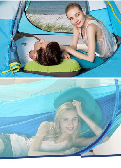 Westtune Portable Inflatable Camping Pillow Ultralight Travel Neck and Lumbar Support