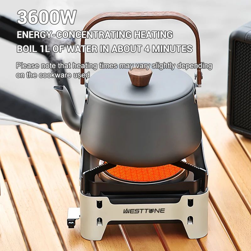 Westtune Camping Cooking Burner Portable 3600W Infrared Gas Stove with Electronic Ignition